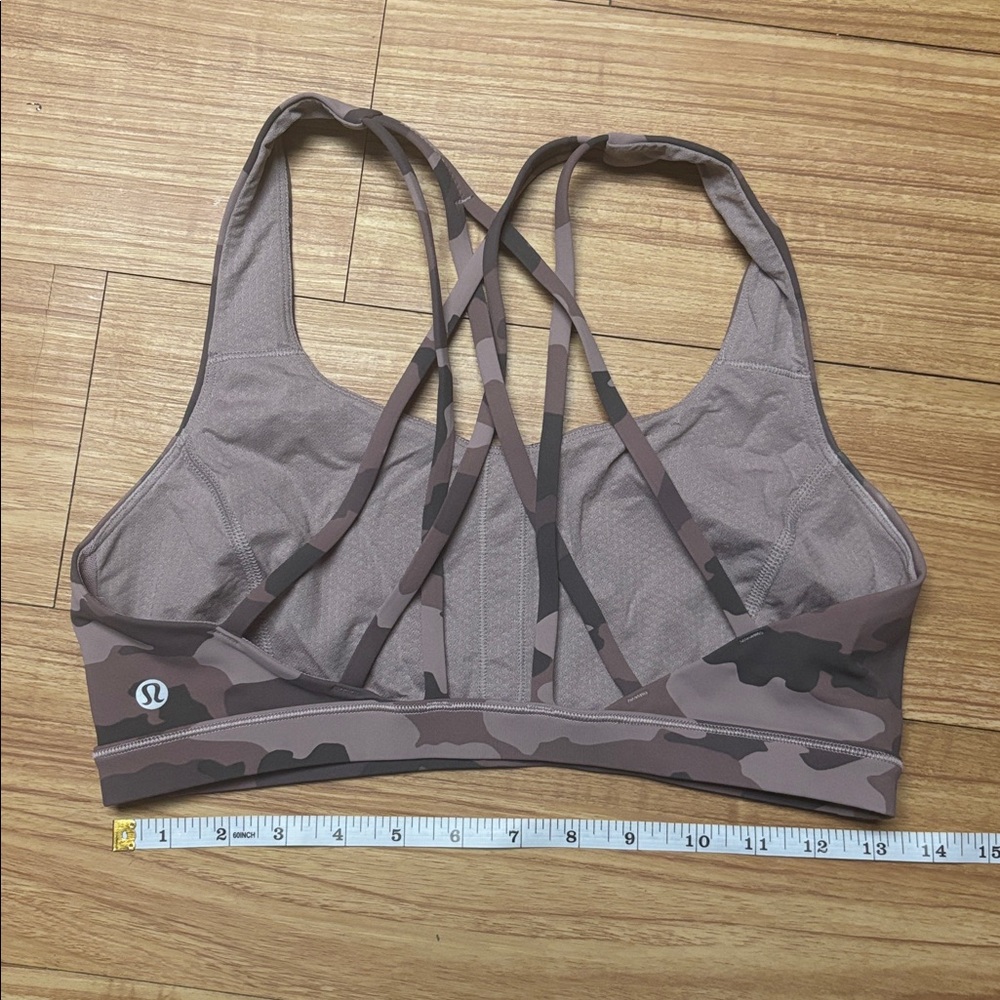 Lululemon Free to Be Serene Bra Heritage 365 Camo Misty Mauve Multi Womens 8 - Picture 7 of 7